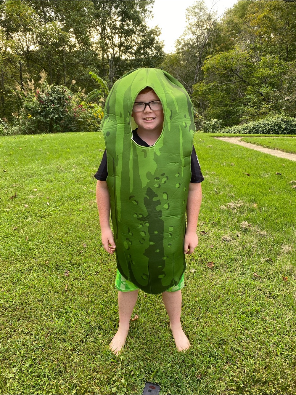 Kids Green Pickle Costume - Fun Dress-Up Outfit